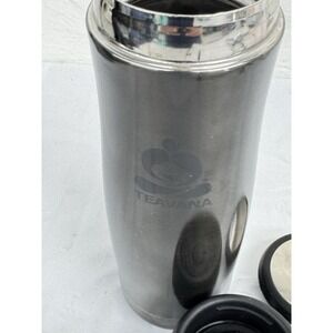 Teavana Contour 16 oz Tea Tumbler Missing The Infuser Brewing Basket Gunmetal